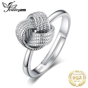 JewelryPalace Vintage Milgrain Love knoop belofte ring Sterling zilveren ringen voor vrouwen mode sieraden maken verlovingscluster