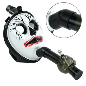 Silicone Gas Glass Water Bong Hookah Tall Big Skull Dab Rigs Smoking Accessories Halloween Gift