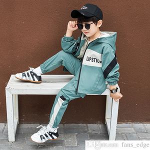 Wholesale children autumn piece set resale online - Childrens Clothing Boys Spring Clothes Suit New Childrens Handsome Western Style Boy Leisure Spring and Autumn Sports Two Piece Set