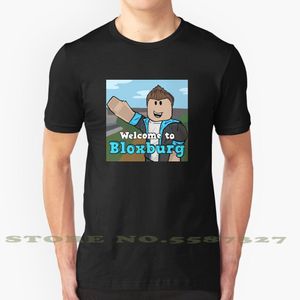 kids online games toptan satış-Fan Sanatı Serin Tasarım Trendy T shirt Tee Bloxburg App Online Hoşgeldiniz Oyunu Çocuk Oyunları Roux