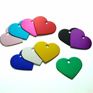 Heart Love Personalized Dog Cat Pet ID Tags Customized Engraving Name Phone No For Tag Accessories Tag ID Card