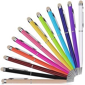 lápiz óptico de metal con pantalla táctil al por mayor-Ballpoint Pens Universal en lápiz de metal con pantalla táctil para toda caída capacitiva Color