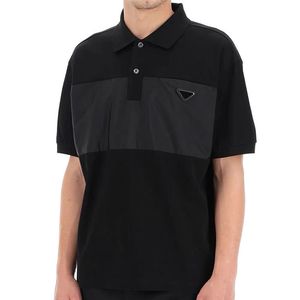 2021 Luxur broderi polos t shirt mode personliga män designer tshirts hög kvalitet svart och vit bomull mens s kläder storlek m xxl