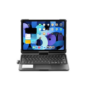 IPad Air4 Trådlöst tangentbord tablettfodral med färgstarka bakgrundsbelysning och tryck versionsfunktioner