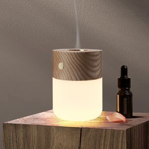 dağınık ışık lambası toptan satış-Akıllı difüzör lamba led uçucu yağ aromaterapi ışık ahşap küçük masa lambası yoga odası atmosfer lamba meditasyon ışık led gece ışıkları