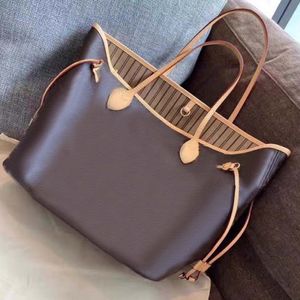Woman Handbag designer handbags Totes Classic Flower Brown With Original Bags Serial Number purse Large Shopping Package Shoulder