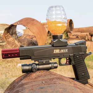 ingrosso fire gaming.-M1911 Elettrico Crystal Bomb Crystal Bomb A Water Ball Giocattolo Gun Fire Pistol Blaster Airsoft per adulti Ragazzi CS Go Game Outdoor