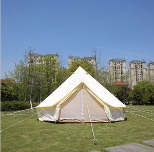 ausziehbares zelt großhandel-Zelte und Unterkünfte Danke Outdoor Beige Khaki Baumwolle Wasserdichte Glocke Lotus Zelt Schnellverkauf