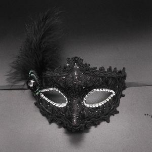 penas de vestido de princesa venda por atacado-Máscara de olho de máscara de máscara de mesa carnaval sexy sexy vestido multi cor princesa máscaras para halloween festa nhd10313