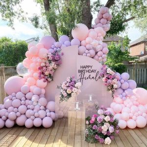 lavanda de aniversário venda por atacado-Decoração de festa conjunto rosa balão de balão arco kit de arco luz roxo lavanda nupcial chuveiro casamento bebê aniversário