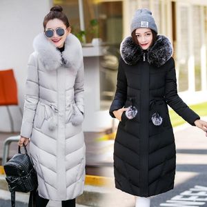 Silk No Horn Slim Bomull Liner Full Bow Promotion Winter Clothes Long Fund Cap Loose Women s Down Parkas