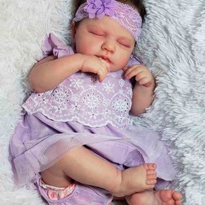 lol toptan satış-ADFO inç Loulou Reborn Bebek Kitleri Gerçekçi Boyasız Bebek Vinil Silikon Parçaları Hediyeler Kızlar Için Reborn Bebek Bebekler LOL H1122