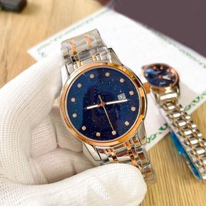Comparing the watch Blue romantic sky background Butterfly button Equipped with mouth in quartz movement