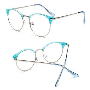 ретро-ботаник оптовых-Модные солнцезащитные очки Рамки Ретро Классическая Classic Clear Lens Ботаные Очки Мужчины Женщины Очки Eyeglasses Старинные Полуметарные Очки Очки