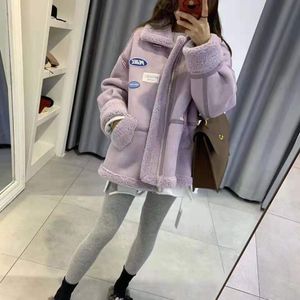 Wholesale deer fur for sale - Group buy Designer2021 autumn and winter new women s clothing net red small man Plush thickened one lamb wool deer fur coat womenBalencaiga