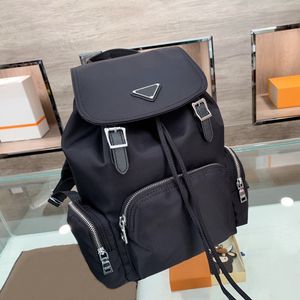 Men s Women Backpacks School Bags Luxury Black Nylon Backpack Fashion Designers Students Shoulder Bag Mini Cross Body Purses Phone Bag Triangle Letter Top