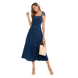Modern Women Clothes Latest Midi Casual Dress Design For Ladies Dresses