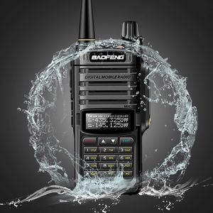 longue portée deux radios achat en gros de 2022 Baofeng UV R Plus imperméable IP68 Walkie Talkie Haute puissance CB Ham km de longue portée UV9R Portable Deux voies radio