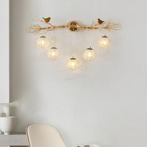 lampennest großhandel-Wandleuchte Modern Vogel Nest LED Nordic Kreative Hintergrundbeleuchtung Schlafzimmer Bettkorridor Wohnzimmer Dekoration Lampen
