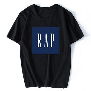 рэп одежда оптовых-Мужские футболки мужские футболки рэп хип хоп рубашка хлопок с короткими рукавами Черная футболка винтажная эстетика одежда CamiSetas Hombre
