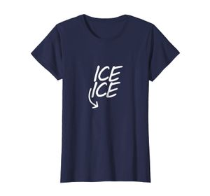 ingrosso magliette divertenti di maternità-T shirt Ice Ice Womens Funny Gravidanza Maglia di annuncio di maternità