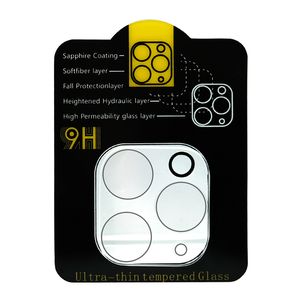 3D HD Clear Scratch resistent bakre kamera linsskydd Temperat glas med Flash Circle för iPhone Mini Pro Max