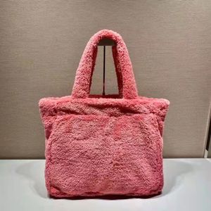 High end Plush Shopping Bag shoulderbag for women Chest pack lady Tote hand bags purse messengerbag handbags Colorful Dickey0750