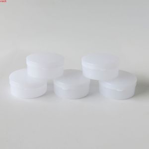 ingrosso piccole scatolette bianche-100 pz lotto g Piccolo Bianco Plastica Crema Crema Vaso Detergente per la lozione Container Refillable Cosmetic Tin Poothigh Qty