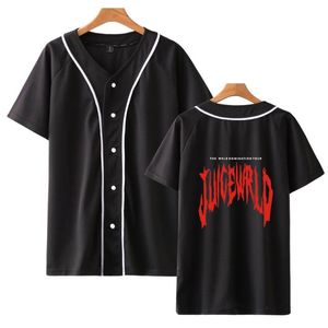 Men s T Shirts Rapper Juice Wrld Baseball Shirt Men Women Unisex Hipster Hip Hop Short Sleeve Jersey Tee Street Wear Summer Tops