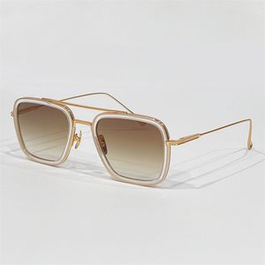Brand Designer Sunglass Mens Retro Vintage Sun Glasses High Quality Eye Frames Womens Fashion Metal Eyewear Gold Frame