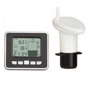 Smart Home Control Bezprzewodowy Zbiornik Wody Depozytowy Miernik poziomu ultradźwiękowego Czujnik ultradźwiękowy z wyświetlaniem temperatury calowy alarm wspornika LED