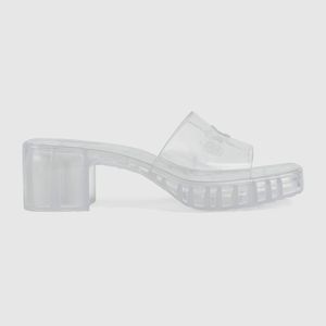 De nieuwste vrouwen Slippers Sandalen Super Mode Transparante Jelly Schoenen Luxe Custom Logo Comfortabel en mooi