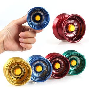 Fidget leksakspinnare metall yoyo legering aluminium design höghastighet professionell kullager sträng trick barn magisk jonglering