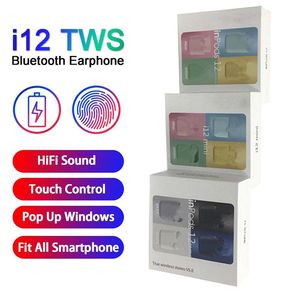 i12 auscultadores tws
 venda por atacado-inPods Macaron TWS Bluetooth Earphones I12 Cor fone de ouvido sem fio BT5 in ear Toque Earbuds