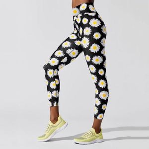 sunflower toptan satış-Kadın pantolon capris kadınlar ayçiçeği baskı strethcy spor tozluk sıkı spor patchwork pantolon