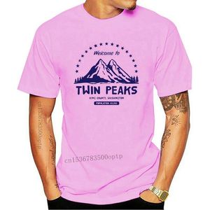 ikiz tepeler toptan satış-Erkek T Shirt Twin Zirveleri Erkek T Gömlek David Lynch TV Serisi