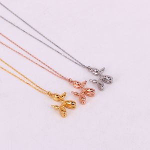 chain Pendant Necklaces Luxury Designer Necklace Jewelry for women Titanium steel female gift student model balloon dog puppy cute three dimensional clavicle
