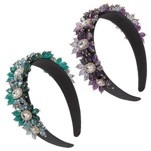 çiçek saç mücevher toptan satış-Saç Klipler Barrettes Shinning Kristal Çiçek Kafa Moda Rhinestone Aksesuarları Kadınlar Için Mücevherat Hediye Kızlar Bırak