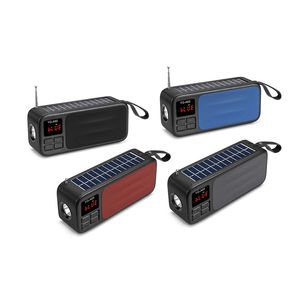 tragbare kartenleser großhandel-Wireless Bluetooth Lautsprecher Solarladung FM Radio