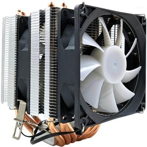 kupfer-heizrohre großhandel-CPU Kühler Reines Kupfer Wärmerohr Kühlturm Systemlüfter Kühler für LGA1150