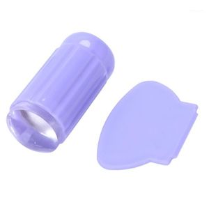 Wholesale transparent images for sale - Group buy Nail Art Templates Stamping Transparent Stamper Scraper Plate Image Print Manicure DIY Tool Purple