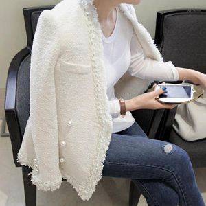 özel tüvit ceketleri toptan satış-Terzi Mağazası Custom Made Sonbahar ve Kış Tüvit Mizaç Küçük Koku Ceket Kadın Kendi Kendini Yetiştirme Tüm Maç Nanyou Kadın Ceketler