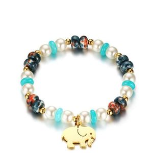 perles d'éléphant pour bracelets achat en gros de 7 mm d éléphant d éléphant en acier inoxydable perles de pierre naturelle bracelets bracelets bracelets pour femmes perles bracelet bijoux cadeaux bracelet