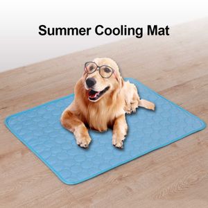 Wholesale dog mats for cars for sale - Group buy Dog Mat Cooling Summer Pad For Pet s Cat Breathable Sofa Car Blanket Sleeping Bed Ice Cool Cold s Supply H0929