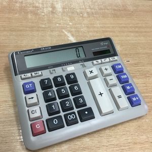 branco calculadora venda por atacado-CR Calculadora Branco Grande dígitos Material de escritório Finanças Banco de Computador Contabilidade PSUA809