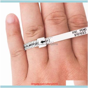 Cluster Rings Jewelry High Quality Ring Sizer Uk Us Official British Finger Measure Gauge Men And Womens Sizes Jewelry Aessory Measurer Drop