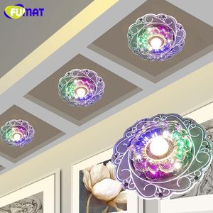 effets de plafond achat en gros de Plafonniers Fumat Style de paon de paon Crystal LED Effets coloré rond couloirs d éclairage d entrée couloir de couloir