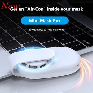 Herbruikbare USB lading draagbare ventilator voor gezichtsmasker mini ademende zomerkoeling masker fan mAh borstelloze motor hoge kwaliteit