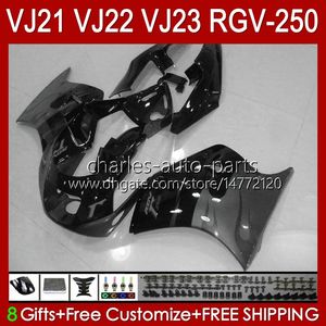 Wholesale rgv fairing vj22 for sale - Group buy Body For SUZUKI grey flames blk RGV RGVT RGV CC CC HC RGV250 SAPC VJ22 RVG250 Panel RGVT Fairing