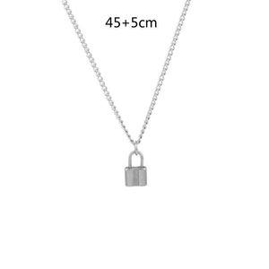 Mini Hangslot Hanger Ketting Titanium Rolo Kabel Ketting Mode sieraden Chokers